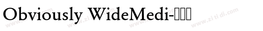Obviously WideMedi字体转换